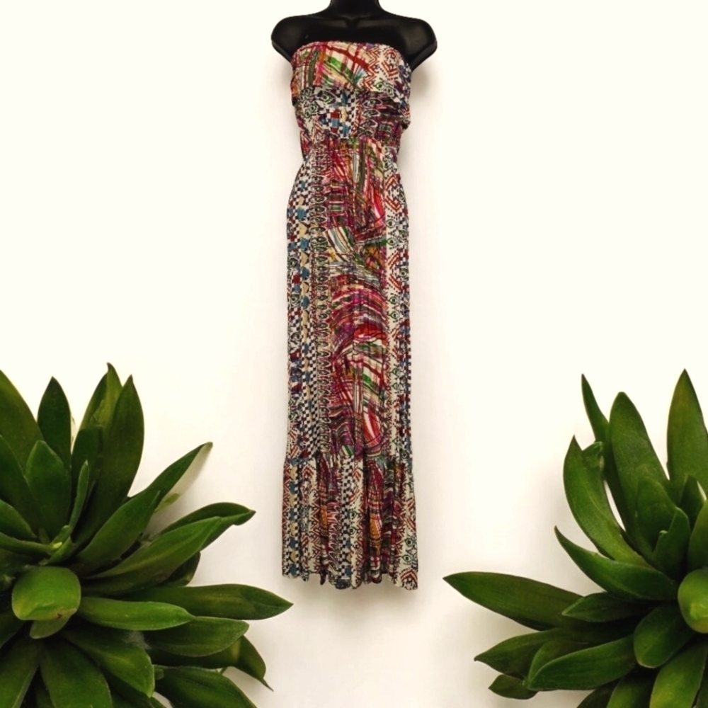 Romeo and Juliet Couture Strapless Summer Dress sz L